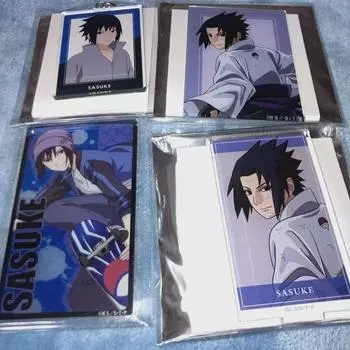 Брелок для ключей Naruto Sasuke Акриловая подставка для карточек Оптовая продажа