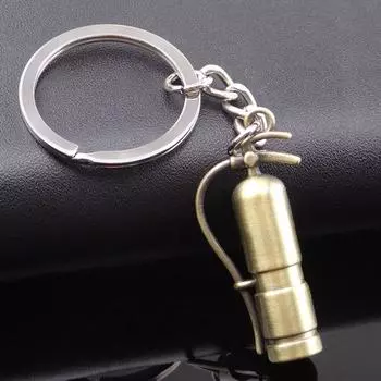 Брелок для ключей огнетушитель металлический подарок на вечеринку автомобильный брелок-подвеска