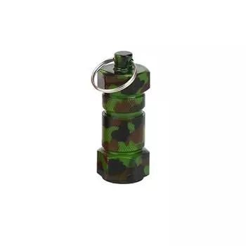 Брелок для ключей, органайзер для таблеток из алюминиевого сплава, водонепроницаемый контейнер для планшетов, портативная коробка, держатель для хранения, таблетница для здравоохранения синий