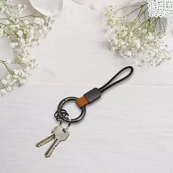 Брелок для ключей от автомобиля, держатель для ключей, веревочный ремень, аксессуары для одежды, кольца-цепочки для отца Yellow