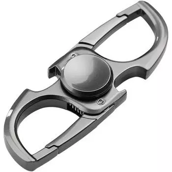 Брелок для ключей, открывалка для бутылок, спиннер, спиннер для рук, игрушка для снятия стресса, спиннер для пальцев, игрушки для спиннеров серебряный