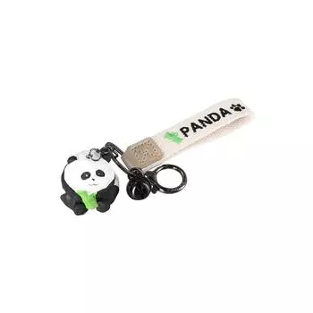 Брелок для ключей Panda из смолы имитирующий панду, брелок для ключей Panda из искусственной кожи, женский, леди, девушка B
