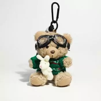 Брелок для ключей Пилот Медведь Брелок Животное Мягкие игрушки Медведь Куклы Кавайные Плюшевые Брелок Студенты Style H