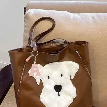 Брелок для ключей с алфавитом, пряжка для ключей от автомобиля, органайзер для ключей, деловой держатель для ключей из искусственной кожи, 26 букв, брелок в подарок Letter I