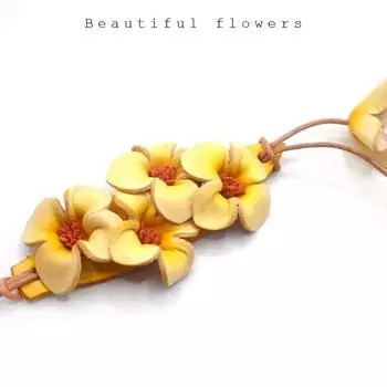 Брелок для ключей с цветком османтуса из натуральной кожи - элегантное украшение для автомобиля, подвеска на сумку, аксессуар ручной работы из натуральной коровьей кожи, идеальный подарок 15 cm