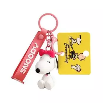 Брелок для ключей с изображением персонажа Снупи, корейский автомобильный аксессуар