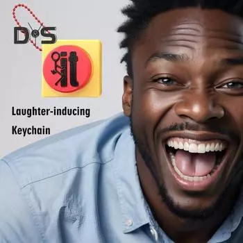 Брелок для ключей с кнопкой паники для взрослых Fidget Clicker, забавная игрушка для снятия стресса для взрослых, подростков, студентов, веселые юмористические фразы A
