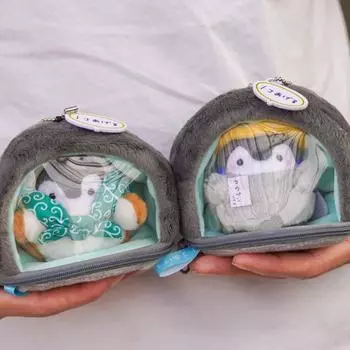 Брелок для ключей с куклой в виде мультяшного животного из мягкого хлопка с плюшевой куклой в виде сумки-подвески style 2