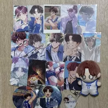 Брелок для ключей с маленькой куклой Jeong Hui-chan Gapta Garbage Time, фотокарточка