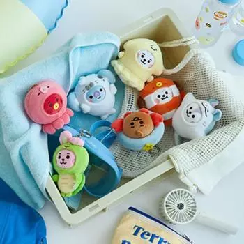 Брелок для ключей с мини-куклой BT21 Baby Ocean Friends CHIMMY