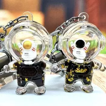 Брелок для ключей с мультяшной привлекательной тонкой текстурой, устойчивый к выцветанию, деликатное мастерство, декор сумки, удобный для переноски, милый брелок-брелок с космонавтом, подвеска, декор автомобиля C