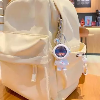 Брелок для ключей с мультяшным светящимся астронавтом и звездным небом, набор аксессуаров, подвеска для автомобиля, подарочная подвеска для пары