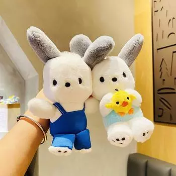 Брелок для ключей с набивной собакой, автомобильные украшения, школьная сумка, кукла, подвеска, рюкзак, аксессуары A