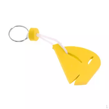 Брелок для ключей с плавающей лодкой – морской/водный спорт/парусный спорт жёлтый