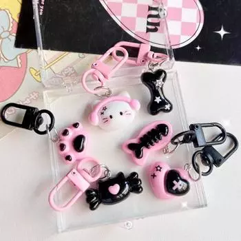 Брелок для ключей с подвесками на рюкзак, украшения в виде кошачьего когтя Y2K, уникальный мультяшный брелок, украшение style B