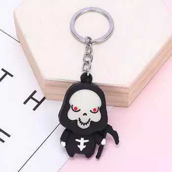 Брелок для ключей с привидением на Хэллоуин, милая мультяшная игрушка, брелок для сумки, автомобильный брелок, подарок на вечеринку, ювелирные изделия, аксессуары
