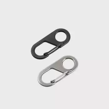 Брелок для ключей с пряжкой Quick Hook Mountaineering из нержавеющей стали с кольцом для ключей серебряный