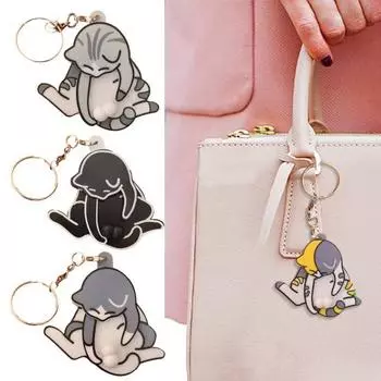 Брелок для ключей с вращающимся шариком и интерактивным дизайном в виде когтя, игрушка для снятия стресса чёрный