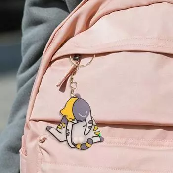 Брелок для ключей с вращающимся шариком, интерактивный дизайн в виде когтя, игрушка для снятия стресса, легкий брелок для ключей, забавный розыгрыш, подарок