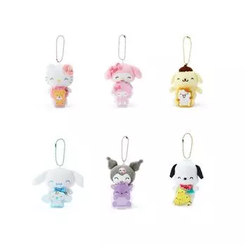 Брелок для ключей Sanrio Nico Nico с изображением ликующего талисмана