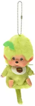 Брелок для ключей Sekiguchi Matcha Monchhichi Big Face из нержавеющей стали для мальчика, высота прибл. 11 см.