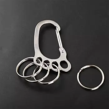 Брелок для ключей серебристого цвета с пряжкой, большой брелок для ключей в форме ног, держатель для автомобильного брелока, зажим для автомобильного ключа серебряный