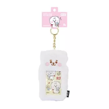 Брелок для ключей Solomon Shoji BT21 Fluffy Fluffy ДЕРЖАТЕЛЬ ДЛЯ ФОТО КАРТ FKB_Photocard ver.2 (RJ) BT21-FKB-RJ