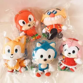 Брелок для ключей SONIC & FRIENDS Plush Mascot, набор из 5 видов с биркой, Япония, новый