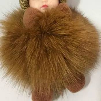 Брелок для ключей «Спящий ребенок», милый, мягкий, пушистый, плюшевый, кукольный, женский, для девочек, сумки, кулон, рюкзак, аксессуары, подарки светло-фиолетовый