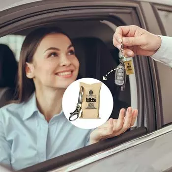 Брелок для ключей «Военный паек», миниатюрный аксессуар, ретро-подарок для ветеранов и любителей военного дела One Size