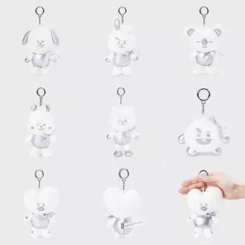 Брелок для ключей в форме куклы BT21 Silver Edition CHIMMY