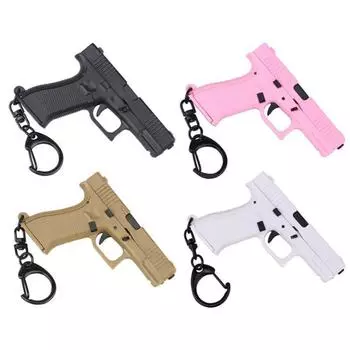 Брелок для ключей в форме мини-пистолета, тактический брелок Glock 45, модель, пластиковый держатель для ключей, портативный брелок для ключей
