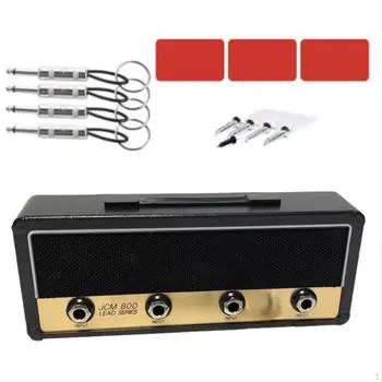 Брелок для ключей в стиле гитарного усилителя для любителей музыки чёрный