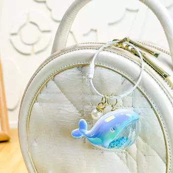 Брелок для ключей в виде кита, аксессуар для сумки, кулон, креативное украшение, рюкзак, брелок для ключей