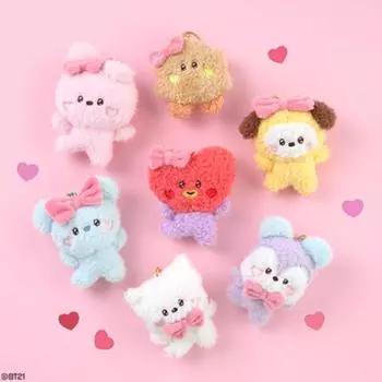 Брелок для ключей в виде куклы BT21 minini Lovely ver. KOYA