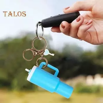 Брелок для ключей в виде мини-чашки, брелок в виде сердца, брелок в виде монеты, помады, держатель для мелких предметов, брелок для рюкзака, аксессуар розовый