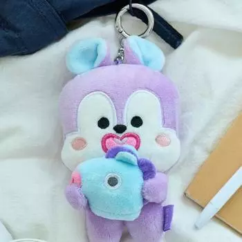 Брелок для ключей в виде мини-куклы BT21 MANG Basic Series с маской MANG