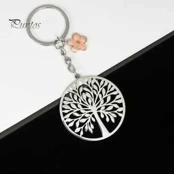 Брелок для ключей в виде полого дерева, прочный держатель для ключей из нержавеющей стали, сумка для скалолазания, походов, путешествий, рюкзака, подвесное украшение, подвеска B