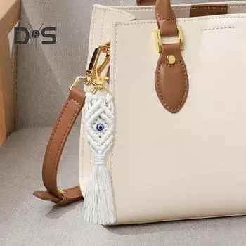 Брелок для ключей в виде рыбы с кисточкой Дизайн сумок Ключи Хлопковый брелок для ключей Легкое крепление Сумки Рюкзаки Брелок Fish