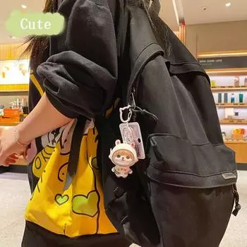 Брелок для ключей в виде скафандра астронавта Фортуны Шиба-ину, изысканная сумка, кулон, автомобильный брелок для ключей, пара розовый