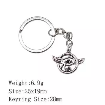 Брелок для ключей в виде сумки «Обратно в школу» с изображением руки Хамсы и глаза Гора, украшения для дома, крутой брелок A35-1pcs-24x19mm