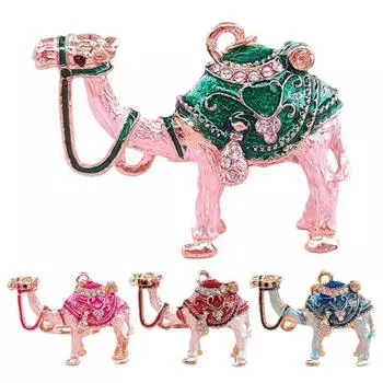 Брелок для ключей Yousheng Camel с блестящими стразами, инкрустированными яркими цветами, изысканное мастерство, брелок для сумки, подвеска синий