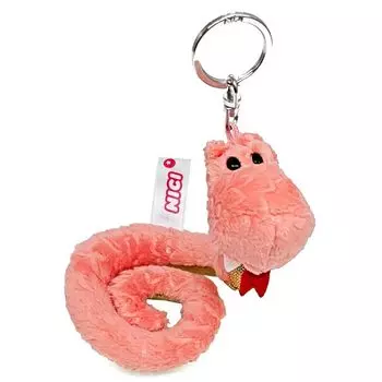 Брелок для ключей Змея 10 см розовый x золотой 2025 Дети [Niki] розовый