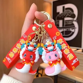 Брелок для ключей «Змея на удачу», «Богатство», «Змея на богатство», креативный кулон на Новый год 2025 года, весенний фестиваль зелёный