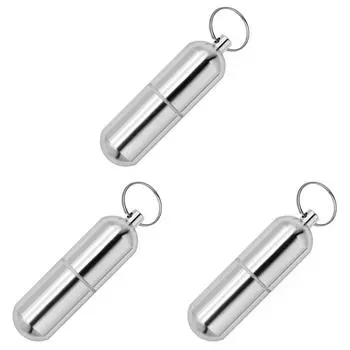 Брелок для лекарств Портативная водонепроницаемая капсульная коробка для наружного применения (большой) #C