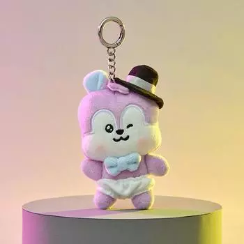 Брелок для маленькой куклы BT21 MANG BABY Born to Dance (мягкая фетровая шляпа)