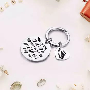 Брелок для мамы, брелок из нержавеющей стали, прочный подарок на День Благодарения, многофункциональный брелок на день рождения
