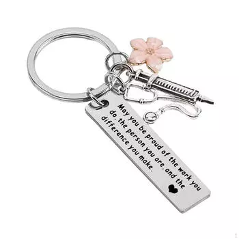 Брелок для медсестры, подарок в подарок для женщин, доктор, подвеска-брелок, аксессуары для ключей