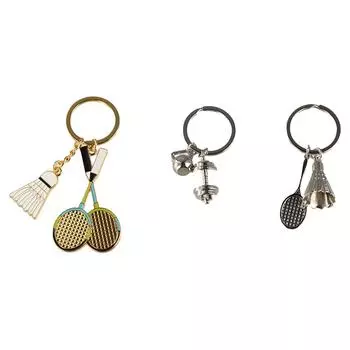 Брелок для настольного тенниса с ракеткой, гантелью, спортивными играми, подарками, симпатичным брелоком для бадминтона для детей style 3
