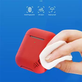 Брелок для наушников Защитные аксессуары AirPods Зарядное устройство Силиконовый противоударный чехол с крючком Защитный чехол Мягкий AirPods 2 Уникальный противоударный